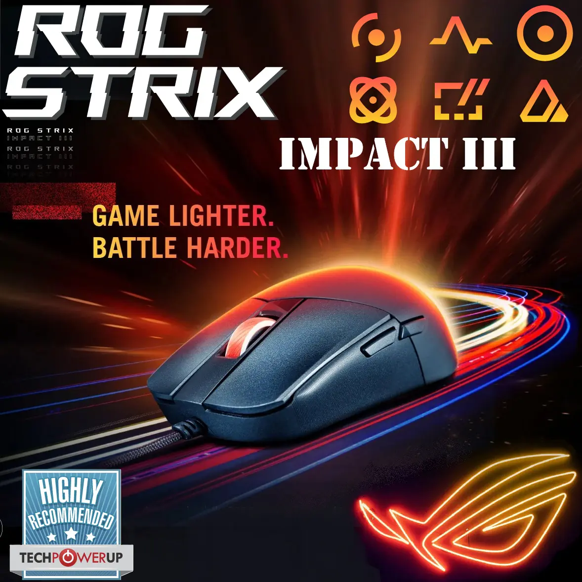 1739378968588.webp 90MP0300-BMAA00 ROG Strix Impact III Wired Gaming Mouse RGB ASUS ROG Strix Impact III Wired Gaming Mouse