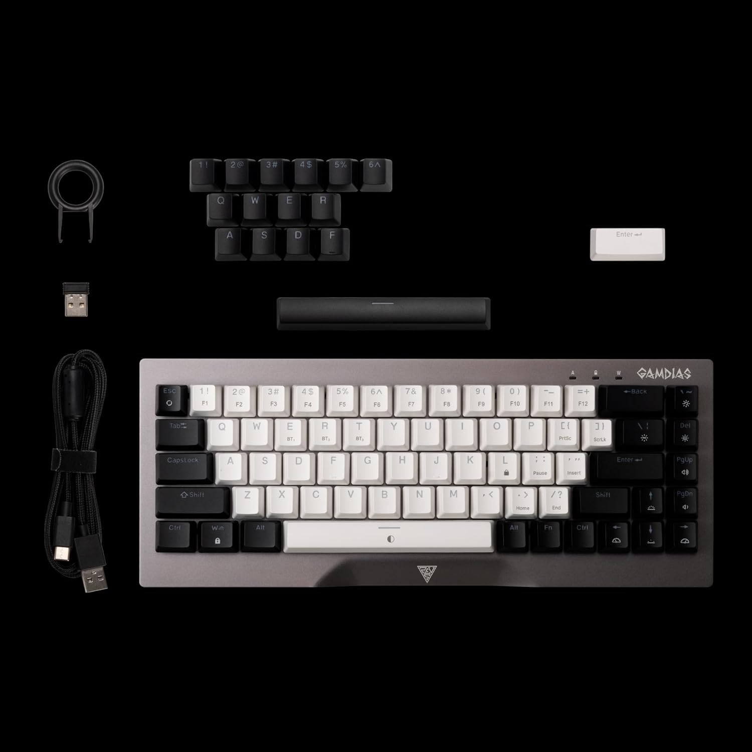 HERMES-M4-HYBRID HERMES HYBRID MECHANICAL GAMING KEYBOARD GAMDIAS HERMES M4 HYBRID 60% MECHANICAL GAMING KEYBOARD WITH RED SWITCH