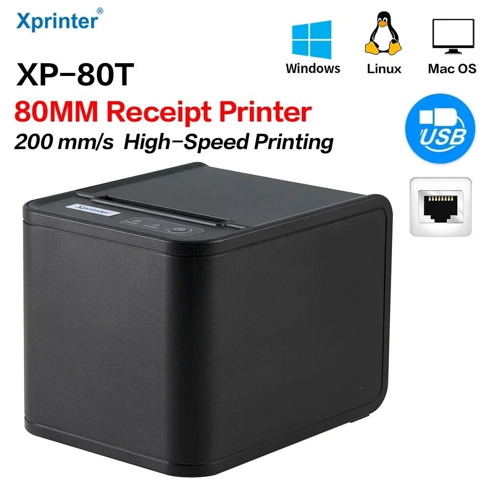 XP-80T XP 80T POS Thermal Receipt Printer 80mm Xprinter  XP-80T POS Thermal Receipt Printer