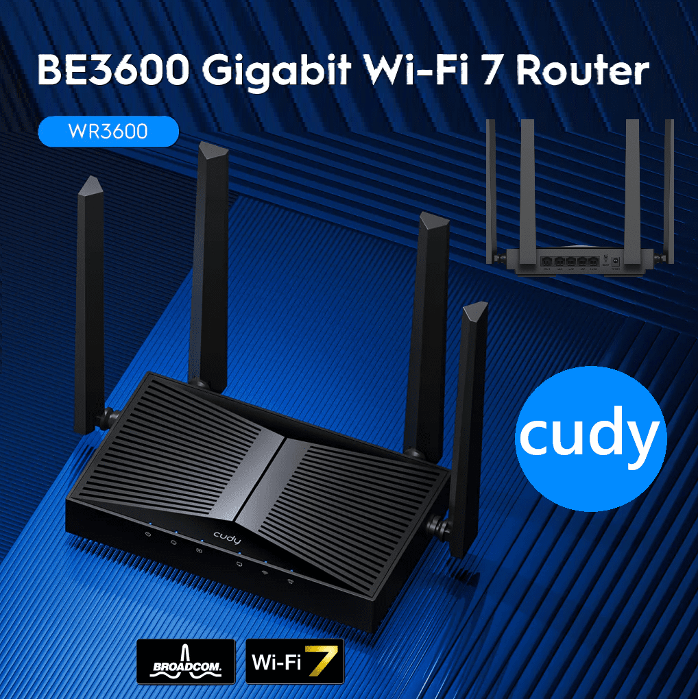 WR3600-EU CUDY WR3600 Wi-Fi 7 Dual-Band Router CUDY WR3600 Wi-Fi 7 Router – Dual-Band