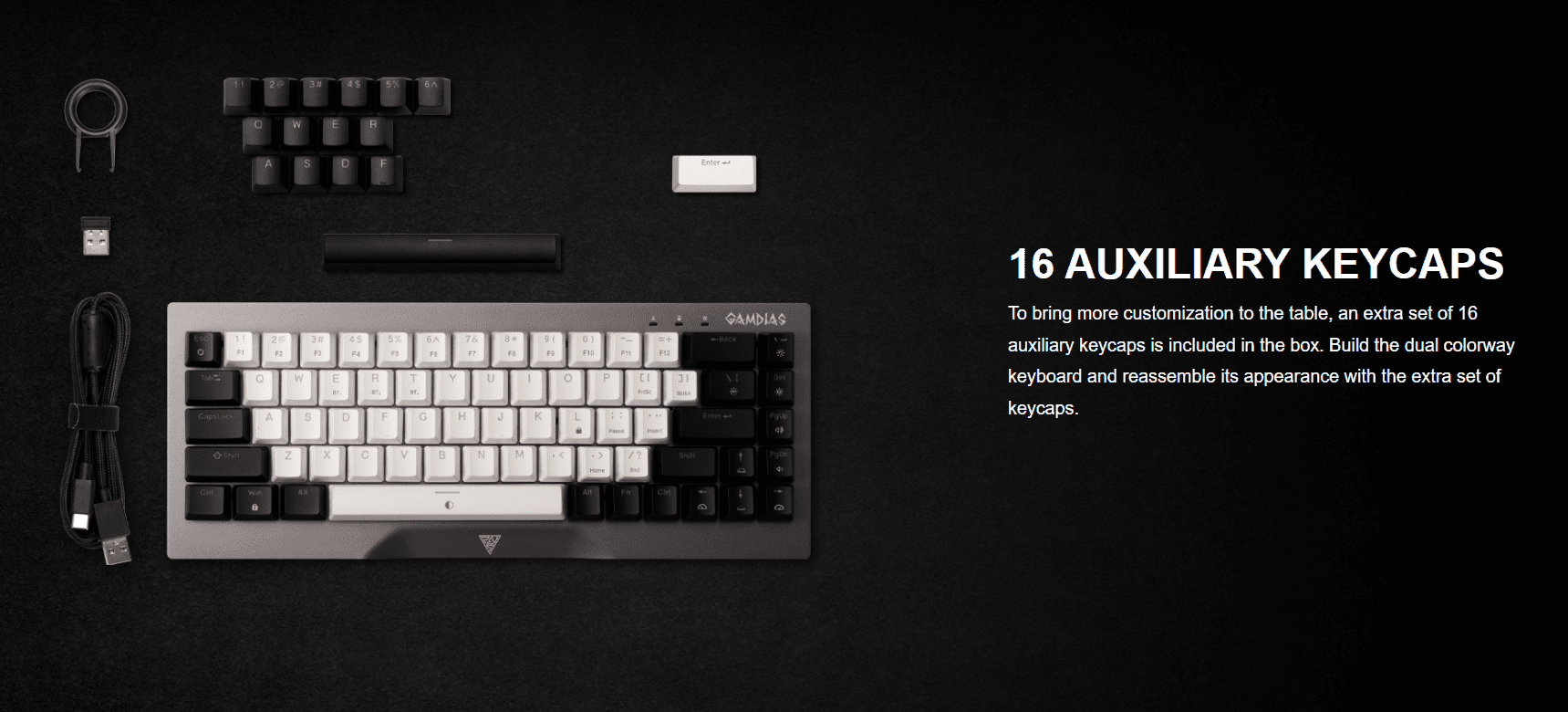 HERMES-M4-HYBRID HERMES HYBRID MECHANICAL GAMING KEYBOARD GAMDIAS HERMES M4 HYBRID 60% MECHANICAL GAMING KEYBOARD WITH RED SWITCH
